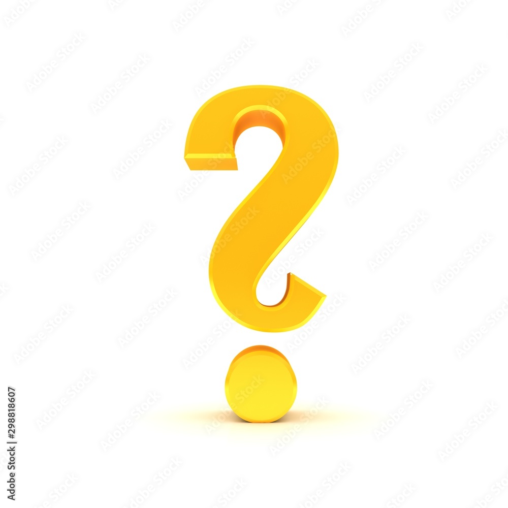 golden question mark 3d sign character text gold font isolated on white background golden question mark 3d sign character text gold font isolated on white background