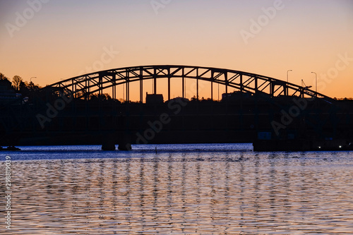 Stockholm, Sweden The bridge between Ropsten and Lidingo photo