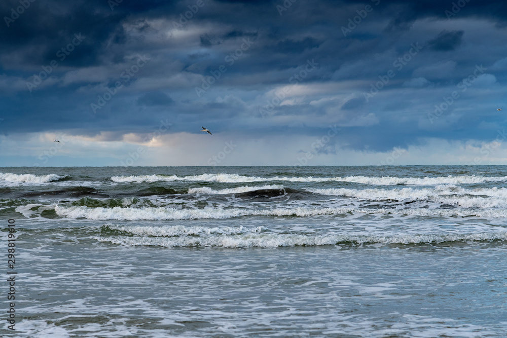 Restless Baltic sea in autumn time. Restless Baltic sea in autumn time.