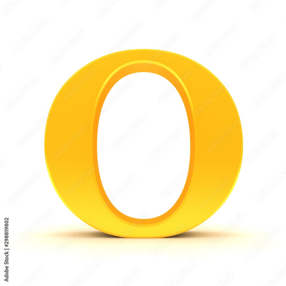 golden letter O 3d sign alphabet character text gold capital font isolated on white background golden letter O 3d sign alphabet character text gold capital font isolated on white background