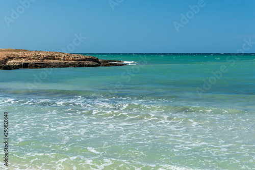 Colors and atmosphere of the Puglia sea. Italy.