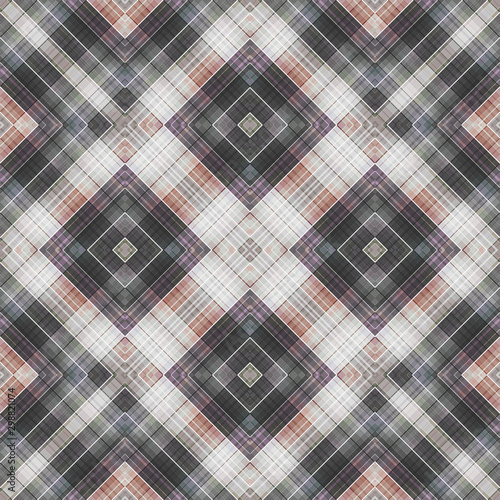 Seamless checkered plaid tartan pattern