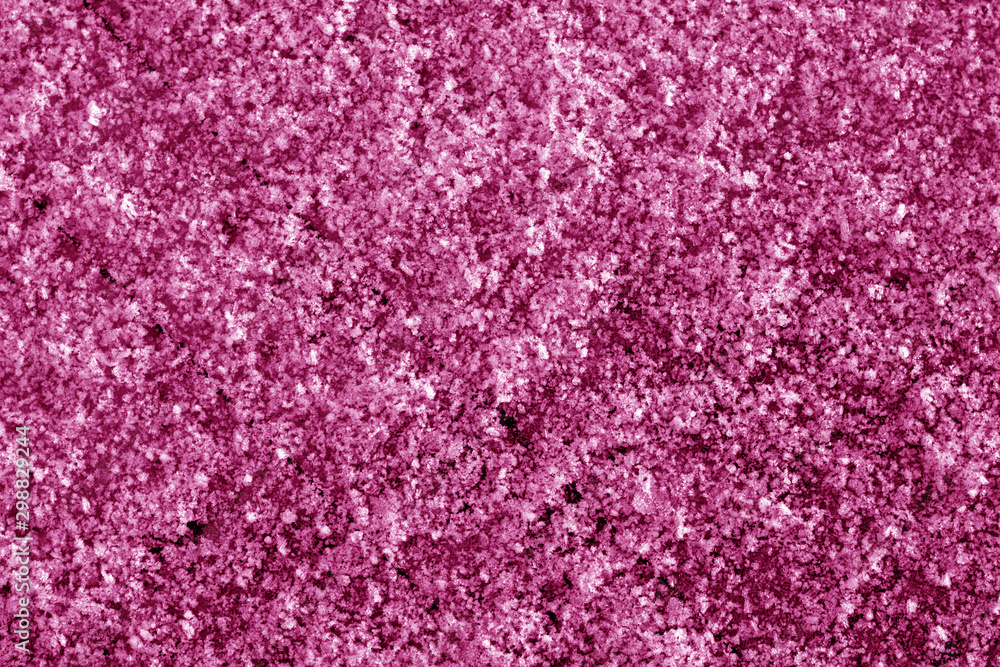 Frost on car glass texture in pink tone.