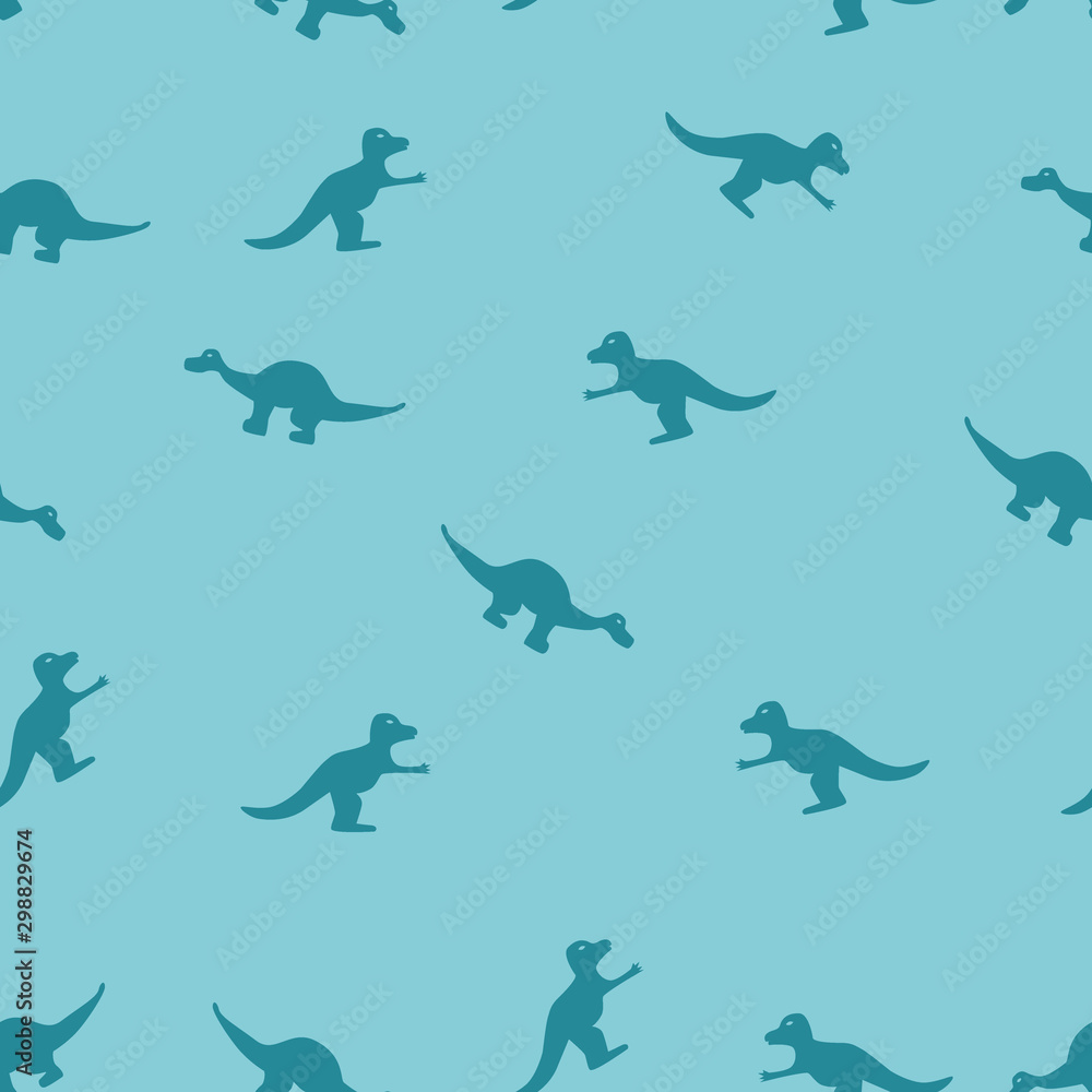 Fototapeta premium pattern with dinosaurs