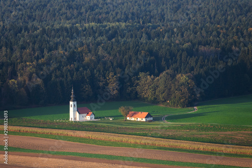 Early autumn landscape at Smlednik, near  Ljubljana photo