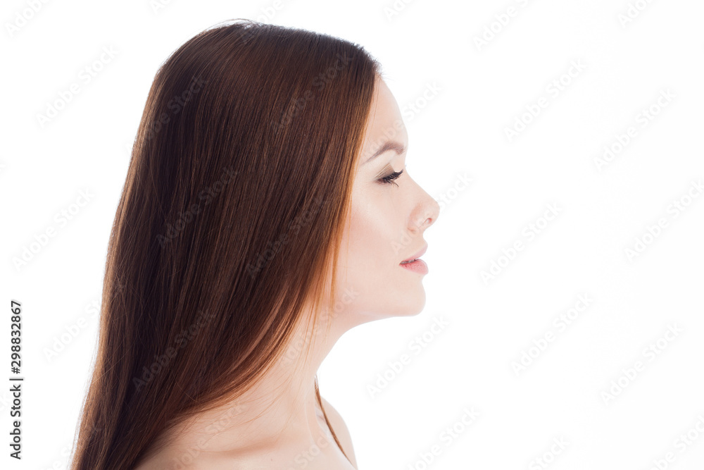 Skin care. Portrait of a young beautiful woman with clean and healthy skin. Skin care. Portrait of a young beautiful woman with clean and healthy skin.