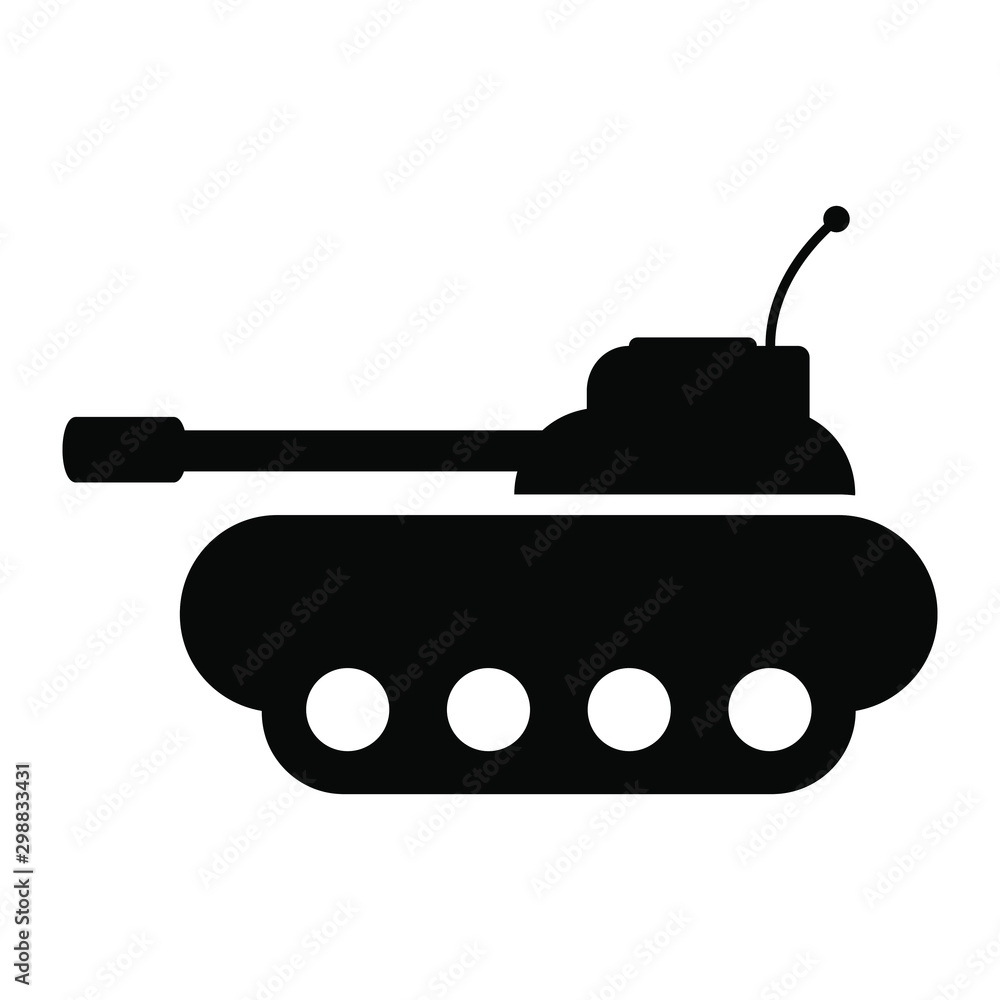 Tank vector icon. War illustration symbol. weapons sign or logo. Tank vector icon. War illustration symbol. weapons sign or logo.