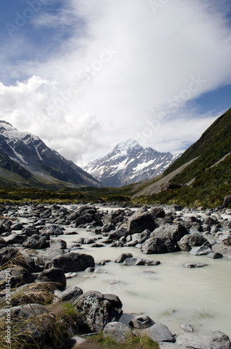 mountains and lake