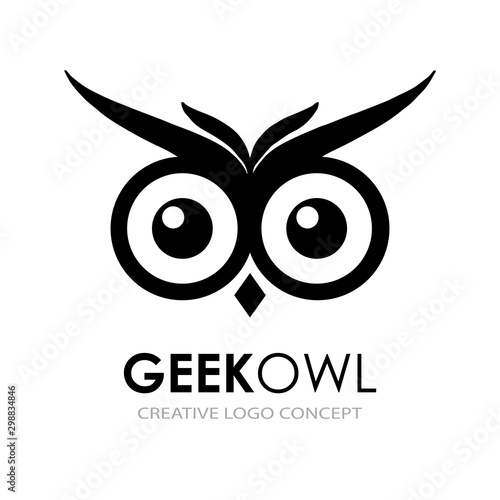 Business corporate owl logo design vector. Wise logo vector template.