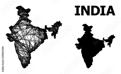 Web Map of India photo