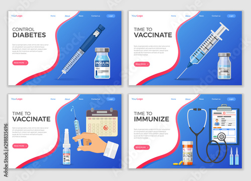 Vaccination landing page template