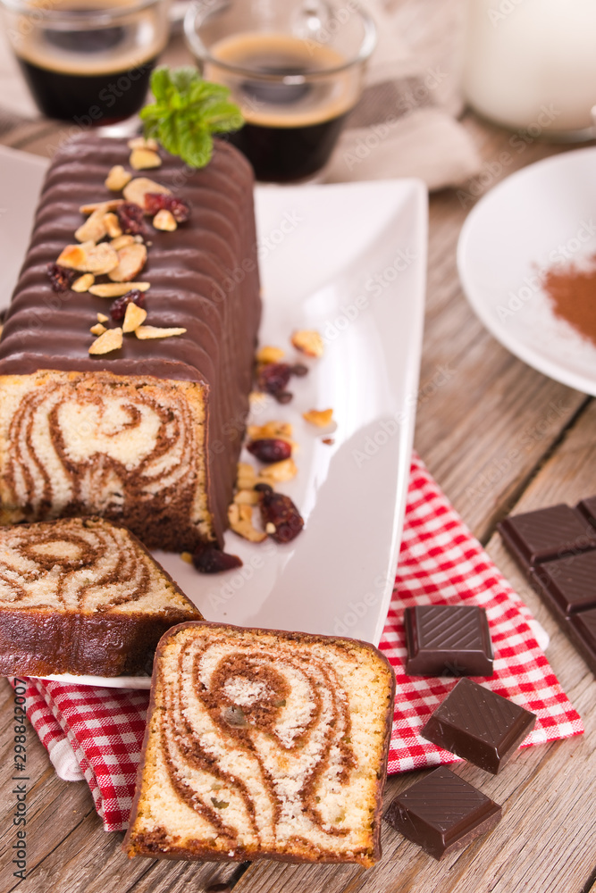 Marble cake. Marble cake.
