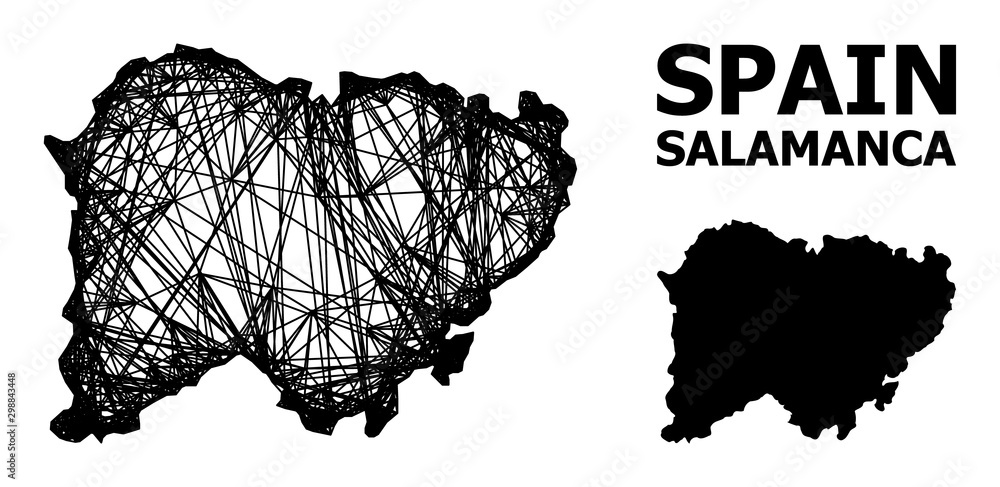 Wire Frame Map of Salamanca Province Wire Frame Map of Salamanca Province
