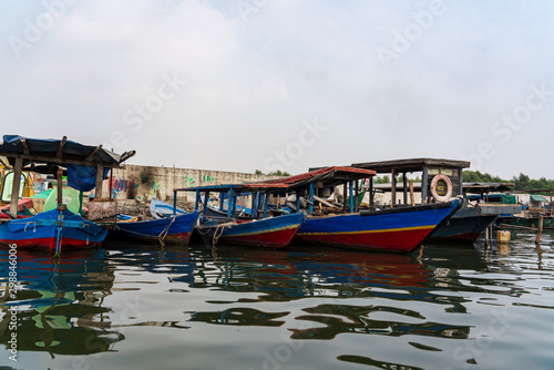  Sunda Kelapa port cityscape, Jakarta, Indonesia