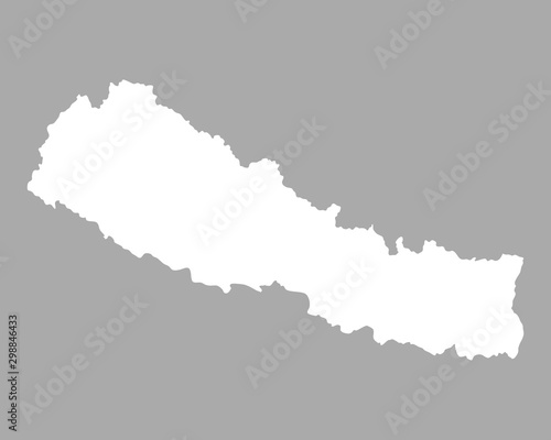 Karte von Nepal