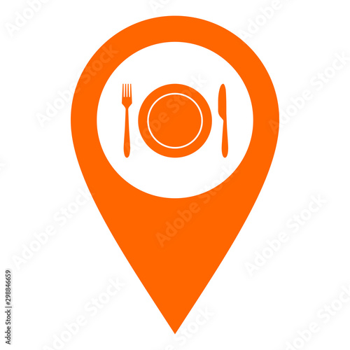 Besteck und Kartenmarkierung