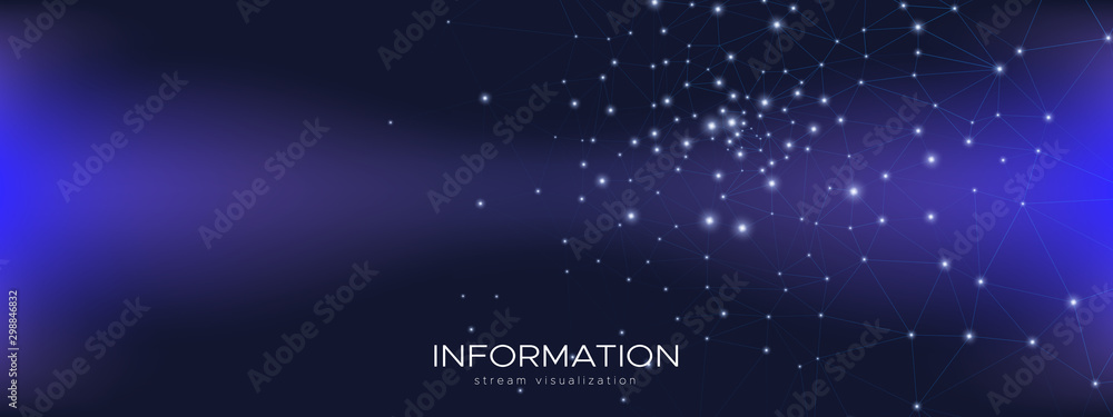Obraz premium Futuristic Technology Digital. Big Data Server. 