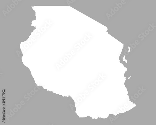 Karte von Tansania photo