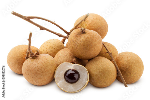 longan  isolated on white background  clipping path  full depth of field