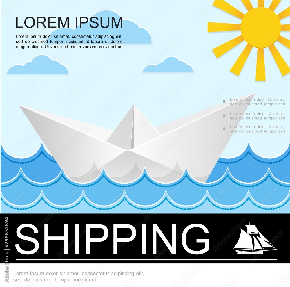 Sea Travel Colorful Template Sea Travel Colorful Template