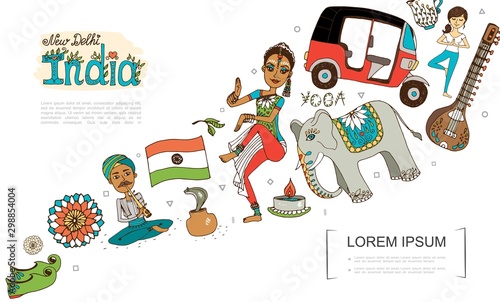Flat India Colorful Template