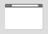 Browser window. Vector browser window designed to be simple for modern websites