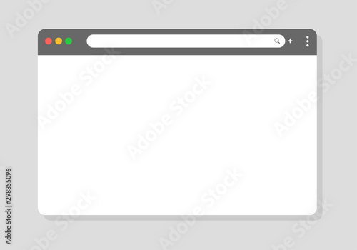Browser window. Vector browser window designed to be simple for modern websites photo