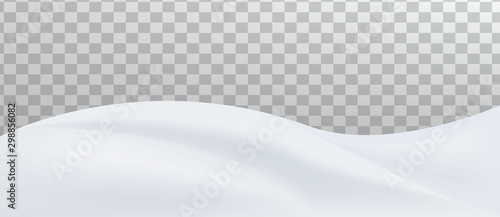 Snow landscape. Snow drift, mountain.