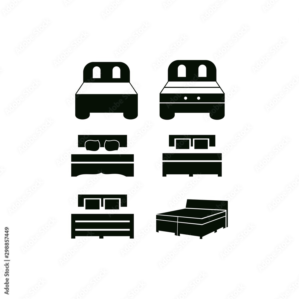 logo vector minimalist bed design logo vector minimalist bed design