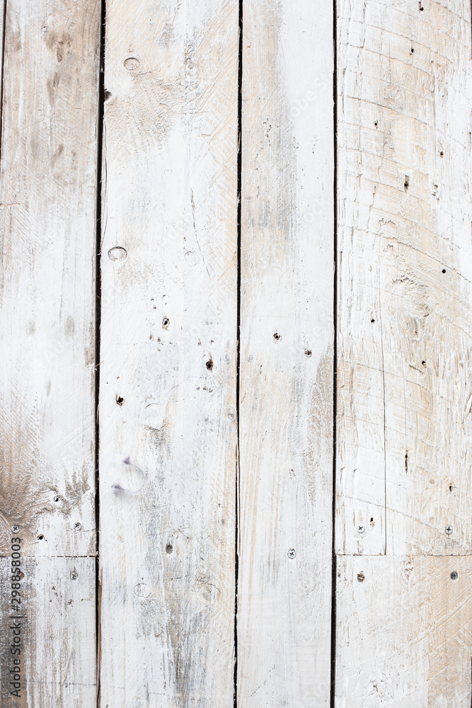 Background of white wooden boards Background of white wooden boards