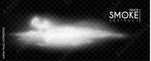 Fog, mist and smoke steam clouds. Transparent effect. Depth design.