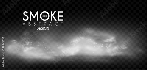 Fog, mist and smoke steam clouds. Transparent effect. Depth design.