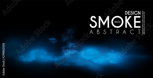 Fog, mist and smoke steam clouds. Transparent effect. Depth design.