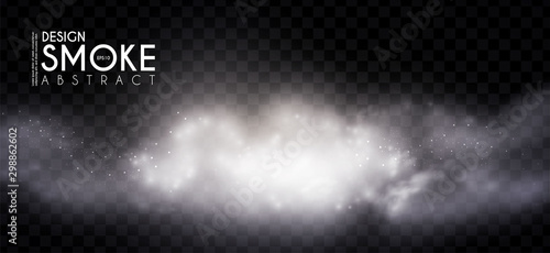 Fog, mist and smoke steam clouds. Transparent effect. Depth design.