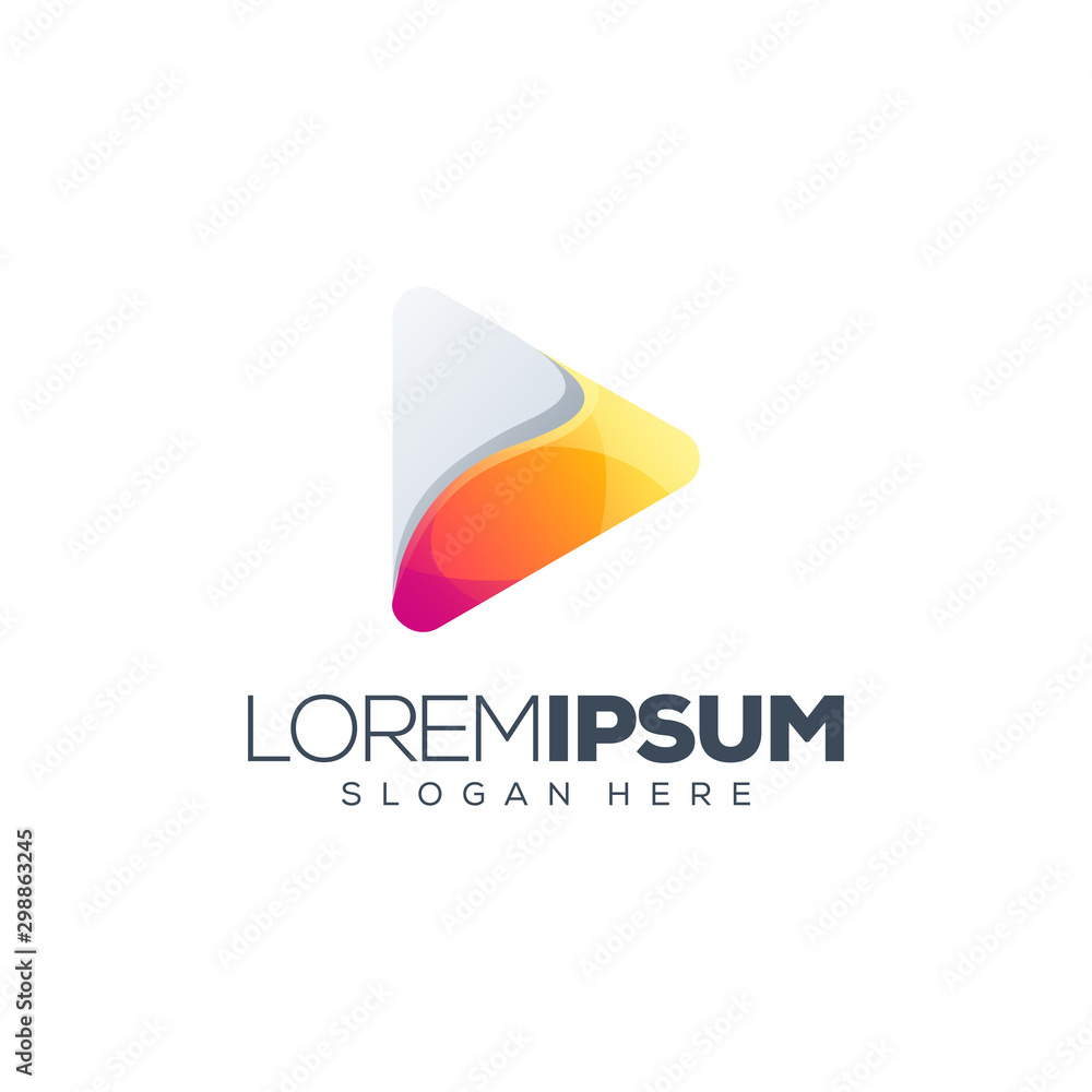 play logo design vector illustration play logo design vector illustration