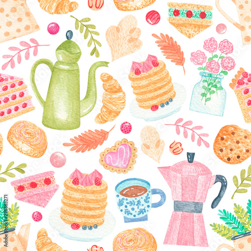 Watercolor seamless pattern 