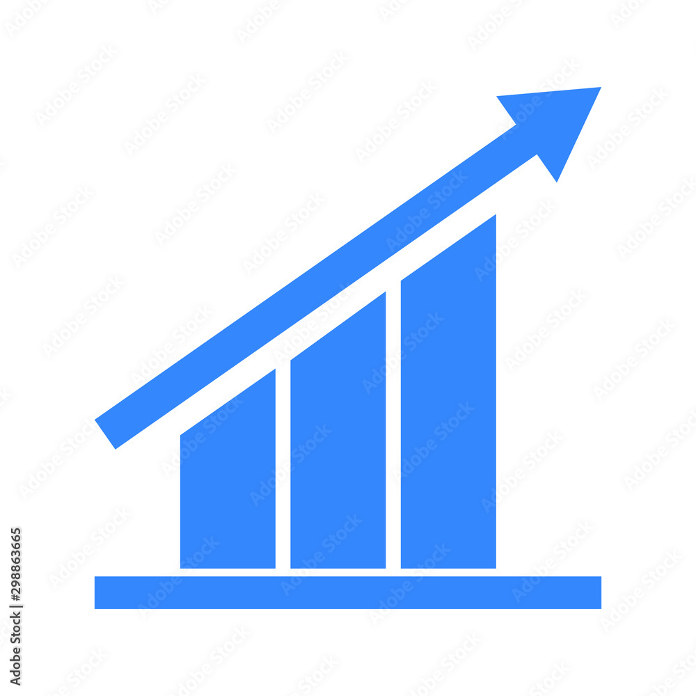 Analytics graph growth icon Analytics graph growth icon