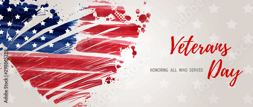 USA Veterans day banner