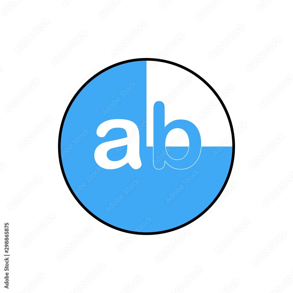 Initial Letter Logo AB Template Vector Design Initial Letter Logo AB Template Vector Design