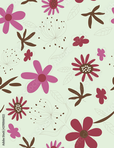 Cute pattern of small flowers. Cafe floral background Stylish template for fashion prints. decor and wallpaper.