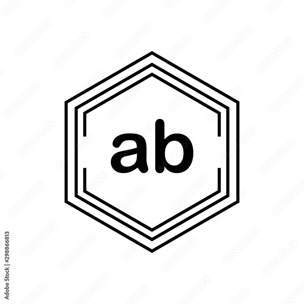 Initial Letter Logo AB Template Vector Design Initial Letter Logo AB Template Vector Design