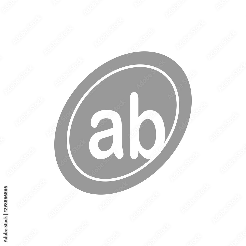 Initial Letter Logo AB Template Vector Design Initial Letter Logo AB Template Vector Design