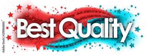 best quality word in stars ...