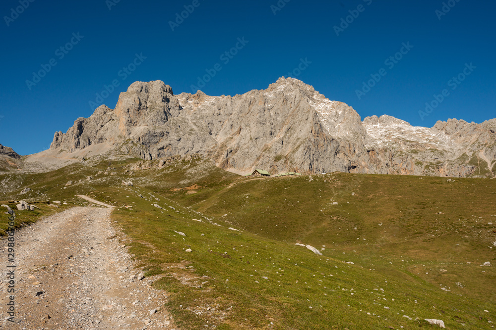 Road to the peaks of Europe