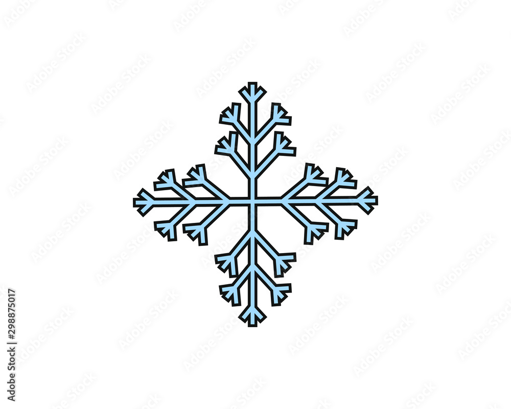 snowflake shaped simple icon vector snowflake shaped simple icon vector