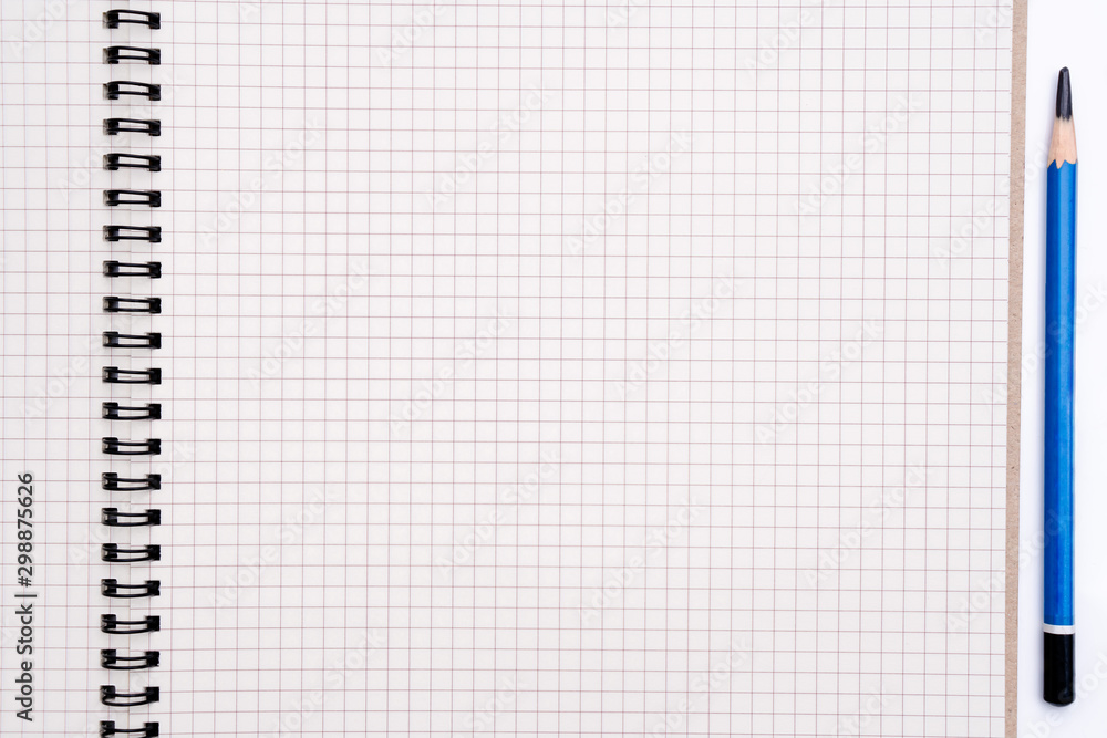 Empty notebook with white texture background surface. Copy space for add text or art work designs. Empty notebook with white texture background surface. Copy space for add text or art work designs.