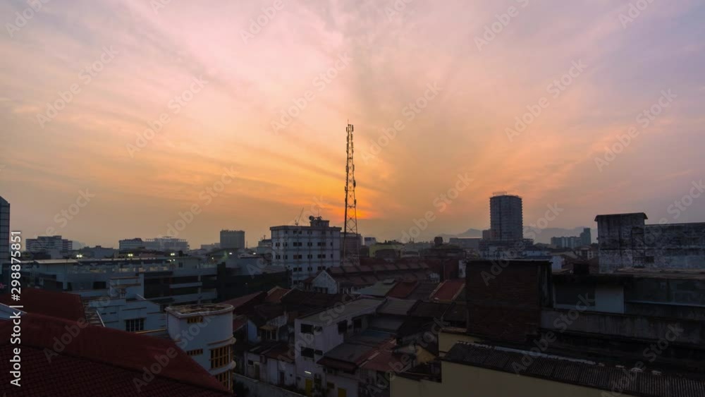 Time Lapse Of Ipoh Town During Sunrise.4K.Prores. Time Lapse Of Ipoh Town During Sunrise.4K.Prores.