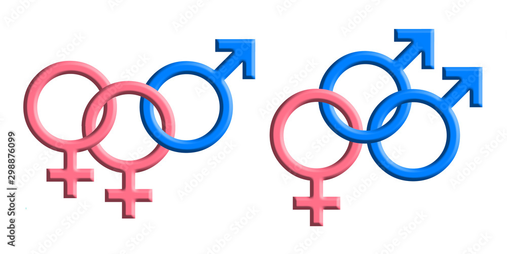 Símbolos bisexuales Símbolos bisexuales