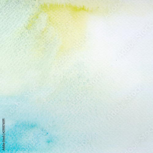 Abstract hand drawn watercolor. Colorful splashing in the paper. It is wet texture background with paint brushes. Picture for creative wallpaper or design art work. Pastel colors tone.