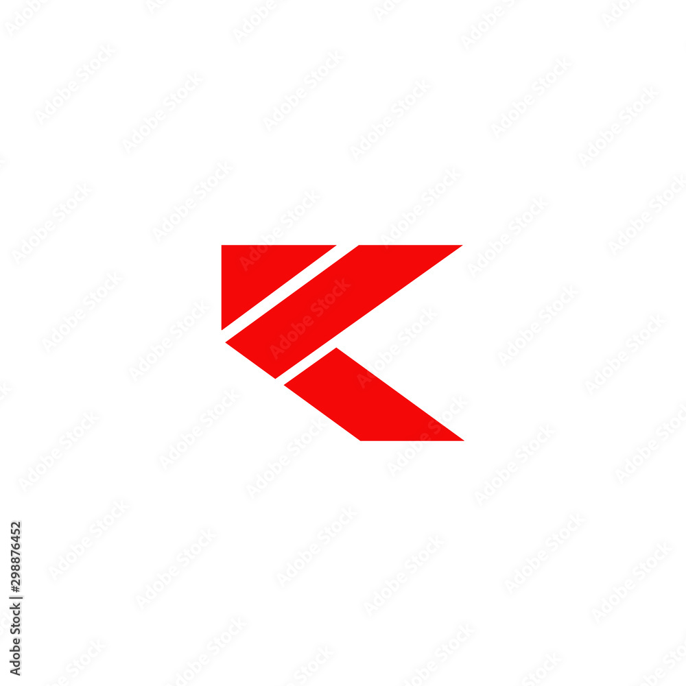 K letter initial icon logo design template K letter initial icon logo design template
